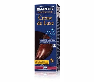 Crème de soin Saphir Beauté du Cuir Crème de Luxe 75 ml pour cuir lisse.