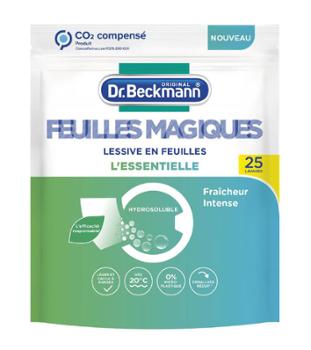 Paquet de Lessive en feuilles, 25 Feuilles Magiques L'essentielle, de Dr Beckmann