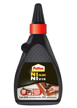 Tube noir de colle Bois Ni Clou Ni Vis liquide transparente 100 g