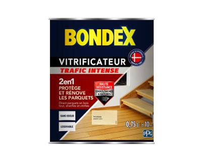 Pot de vitrificateur 2en1 Bondex 0.75L incolore satin pour parquets et escaliers en bois