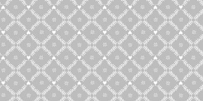 Toile cirée Déco grise imprimé blanc romantique et vintage avec un treillis géométrique en losanges formé de guirlandes de feuillage délicat 140 cm x 20 m, imperméable et facile d'entretien.