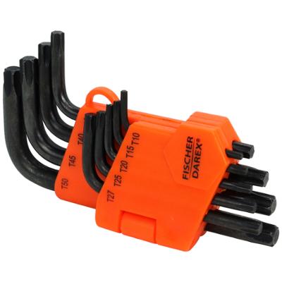 Jeu de 9 Clés Mâles Tamper Torx avec Porte Outils, avec blister