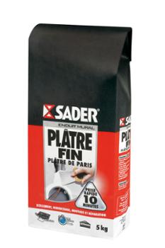 Sac de plâtre Fin de Paris blanc 1 kg pour enduits et finitions murales